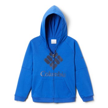 Columbia Branded French Terry Full Zip, Sudaderas Con Capucha Azules Oscuro Para Niño | 968275-VZM